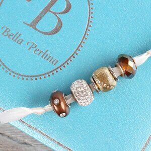 Bella Perlina Charm Bundle Set of 4 - Warm Tone & Sparkly Beads